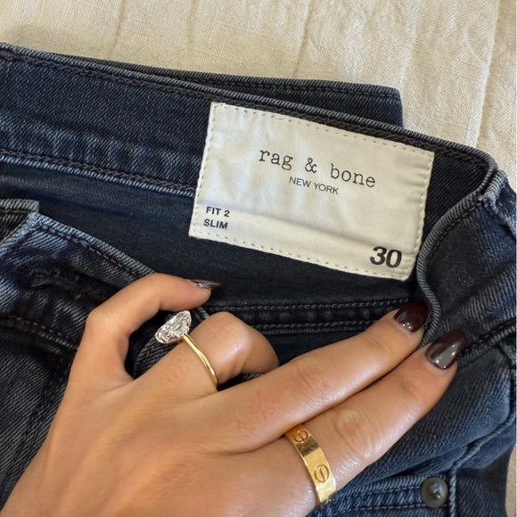 rag & bone Men's Jeans in Dark Blue - Picture 2 of 3